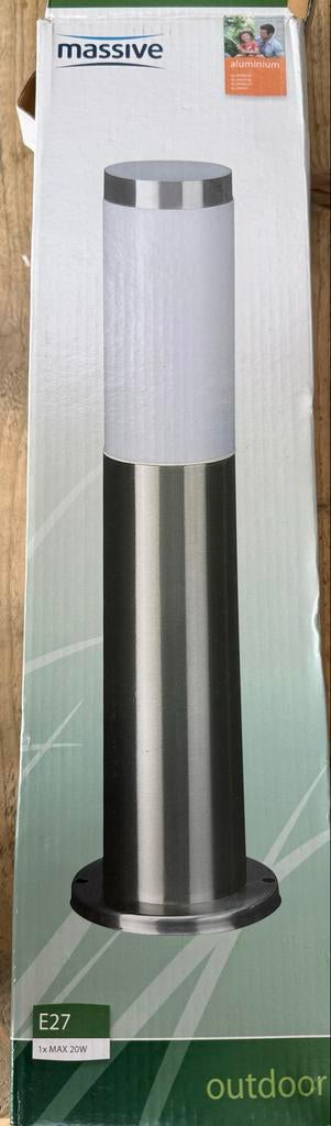 Massive buitenlamp sokkel nieuw, Minder dan 50 watt, Overige typen, Ophalen of Verzenden, Netvoeding