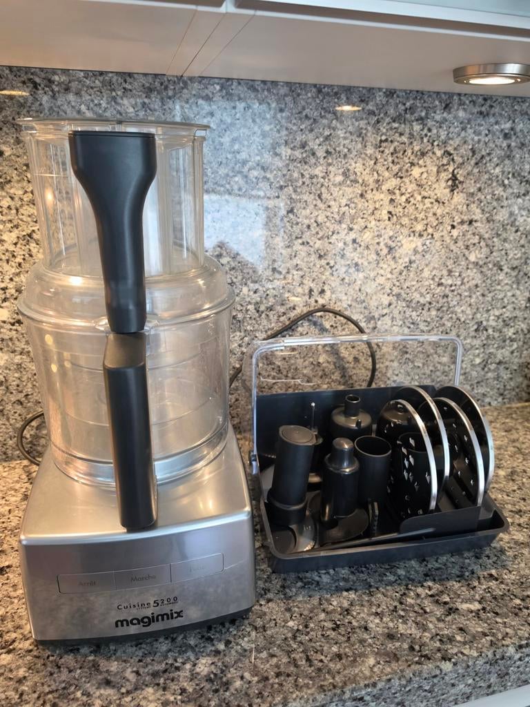 Magimix Cuisine 5200XL Foodprocessor - Topstaat!, Witgoed en Apparatuur, Keukenmixers, Zo goed als nieuw, 3 tot 4 liter, 3 snelheden of meer