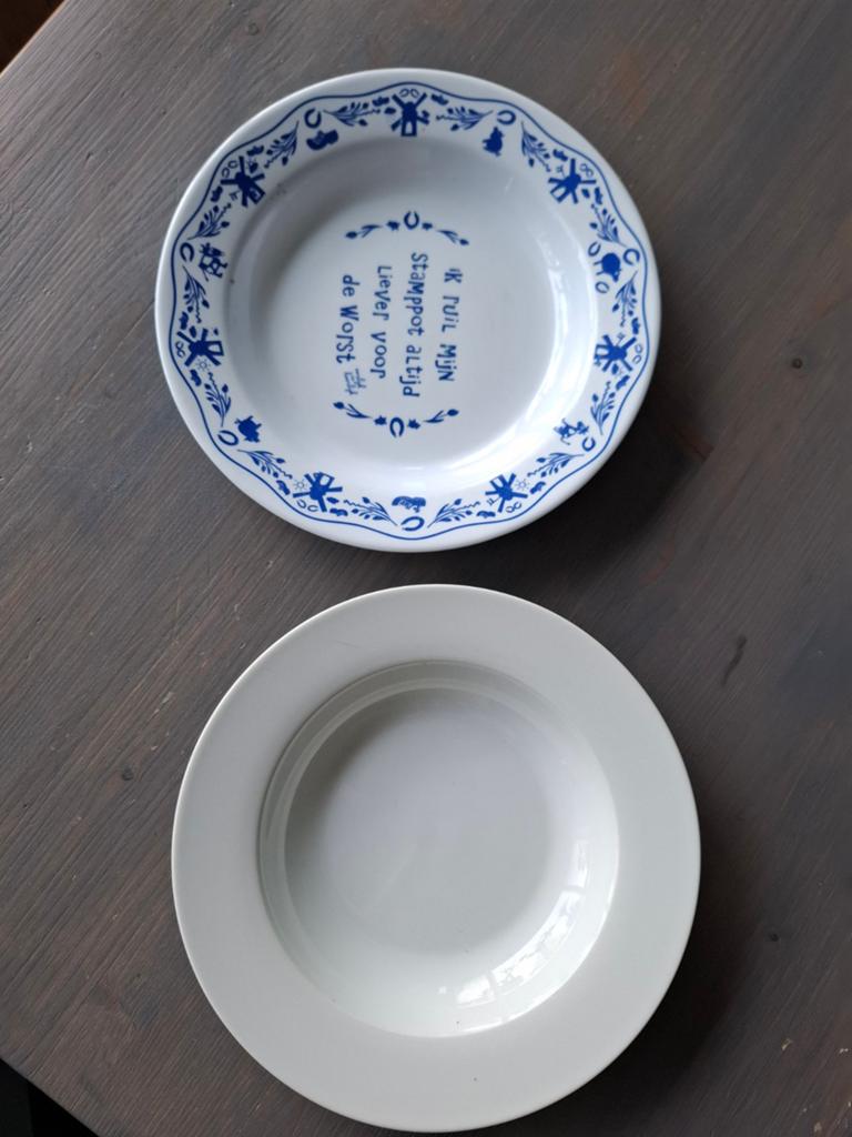 Twee diepe borden, Ophalen, Overige stijlen, Bord(en)