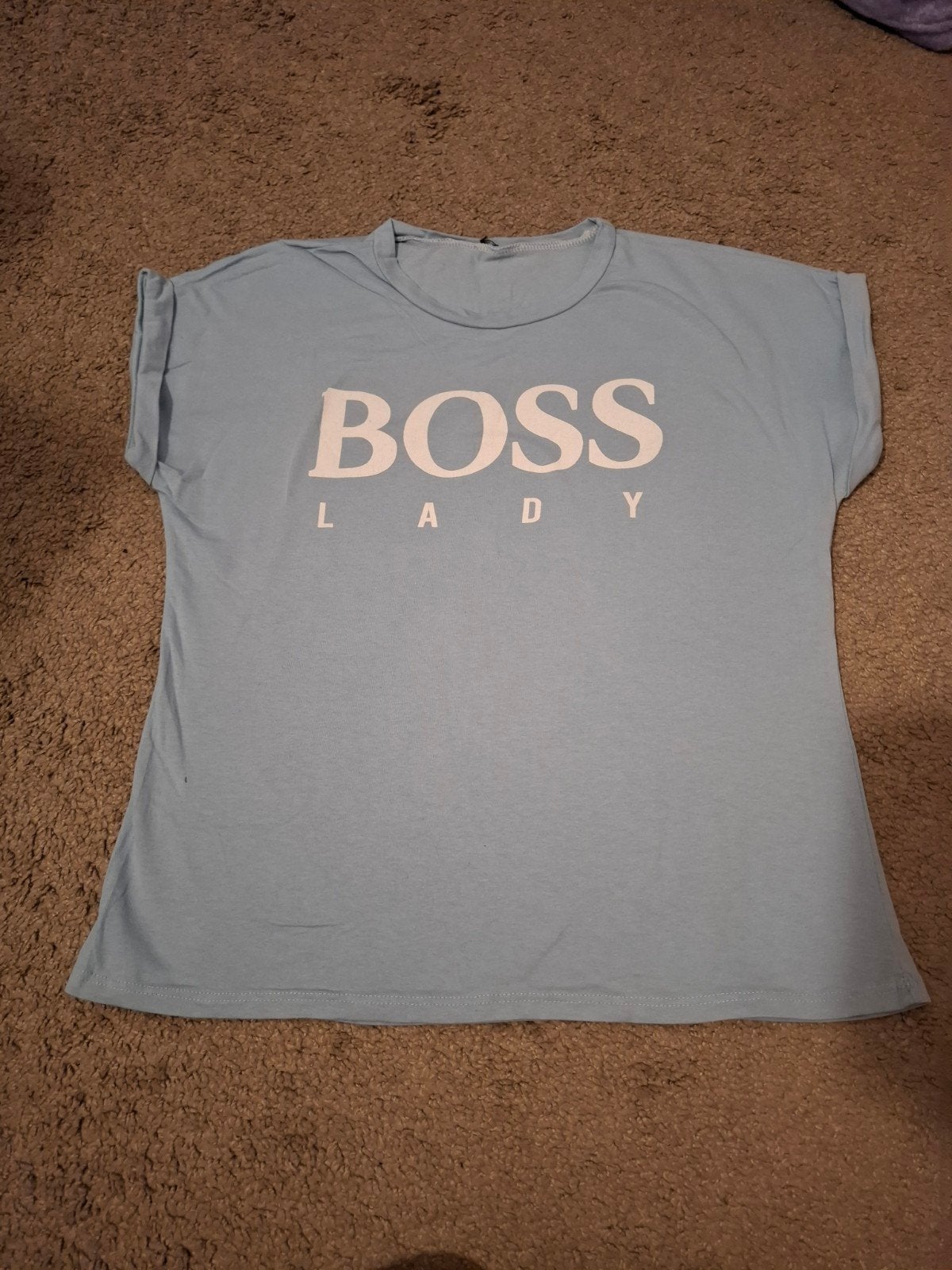 Nieuw shirtje Boss lady one size, Ophalen of Verzenden, Nieuw, Blauw, Korte mouw