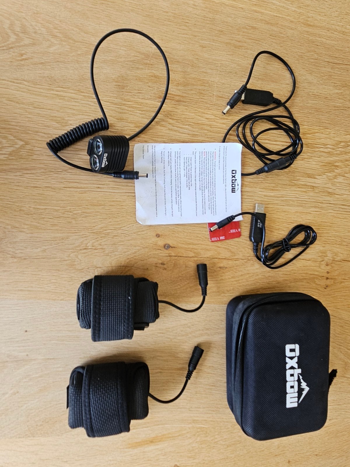 Oxbow Voyager Helm LED Light met Extra Batterij, Ophalen of Verzenden, Zo goed als nieuw