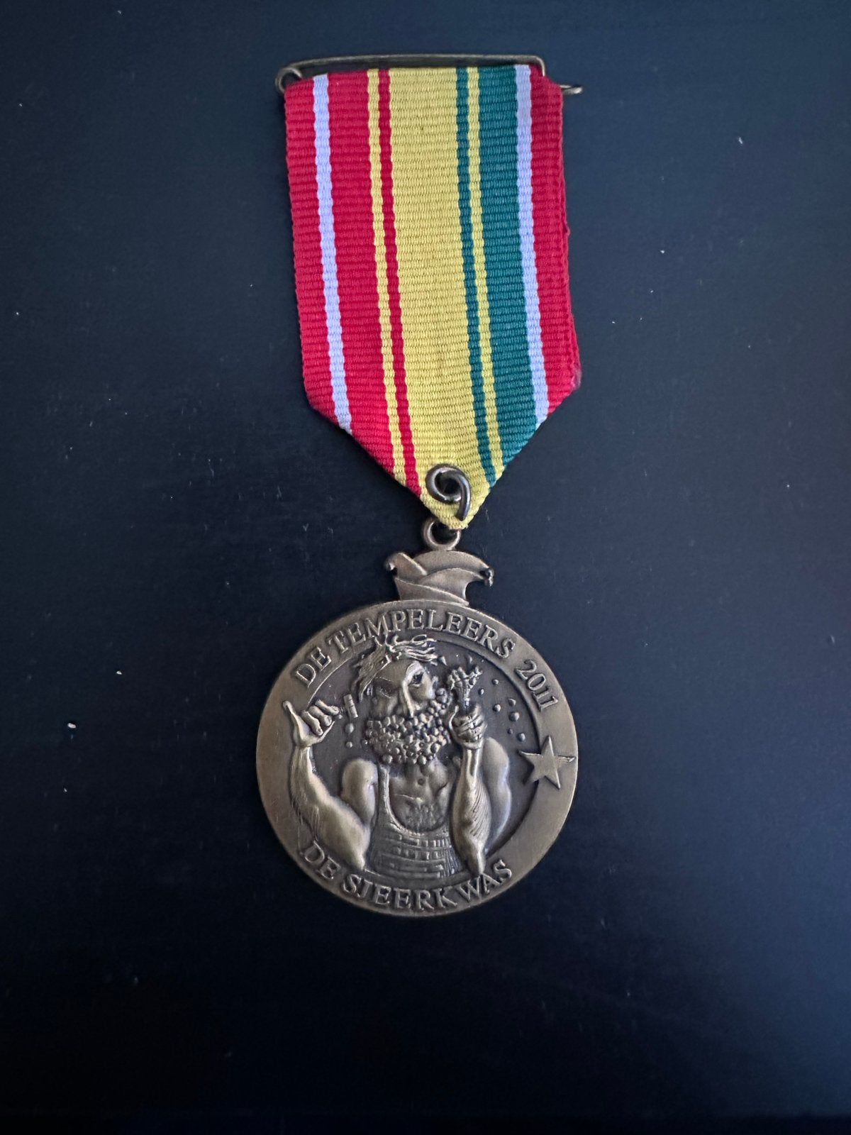 Carnavalsmedaille "De Sjeerkwas" 2011 - Tempeleers, Ophalen of Verzenden, Brons, Nederland
