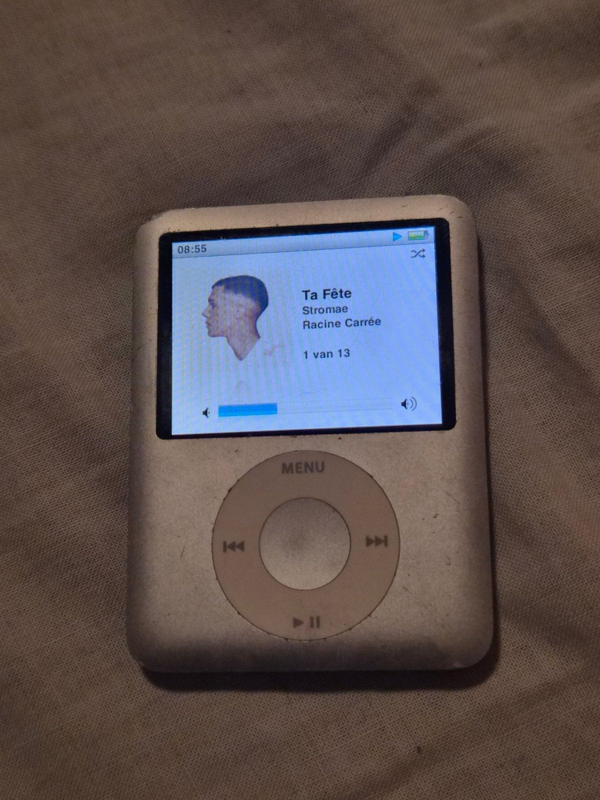 iPod Nano 3e generatie 8GB - Zilver, Gebruikt, Ophalen of Verzenden, Nano, Zilver