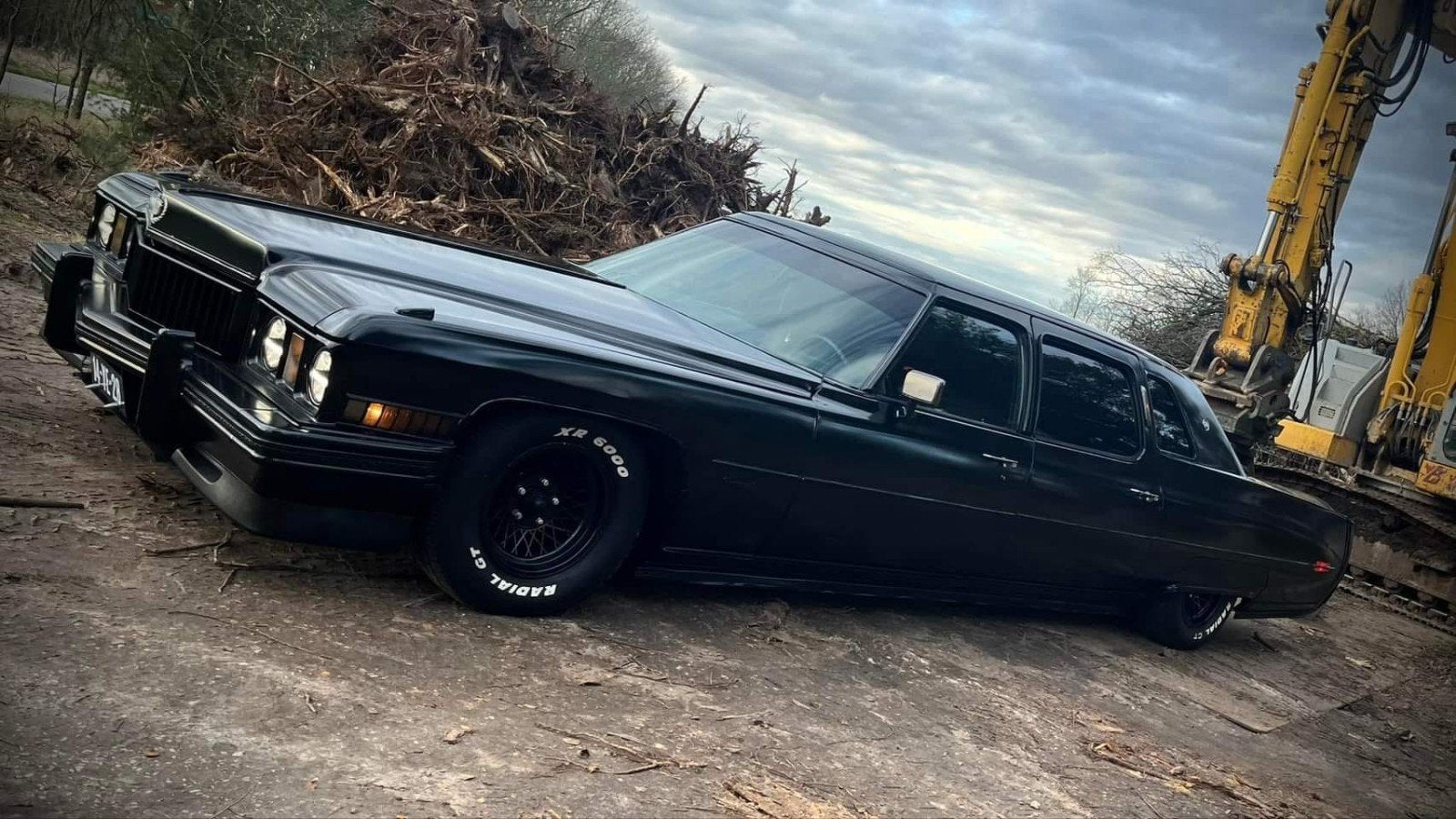 Oldtimer: Cadillac Fleetwood Cruiser, bj 1973, Auto's, Cadillac, Automaat, 2836 kg, Zwart, Particulier