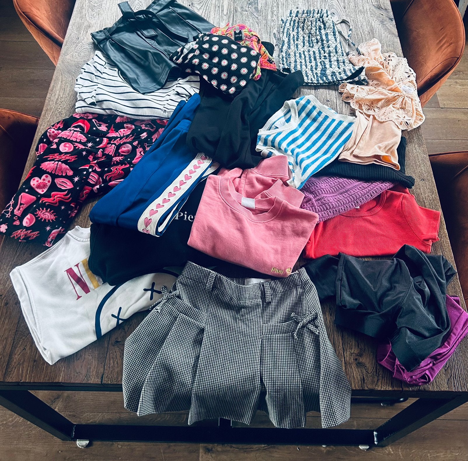 Kleding pakket meisje 128, Ophalen, Zo goed als nieuw, Maat 34 (XS) of kleiner