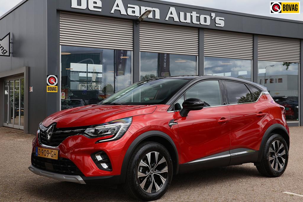 Renault Captur 1.0 TCe 90 techno Nap Trekhaak Carplay Camera, Voorwielaandrijving, Gebruikt, Leder en Stof, Origineel Nederlands