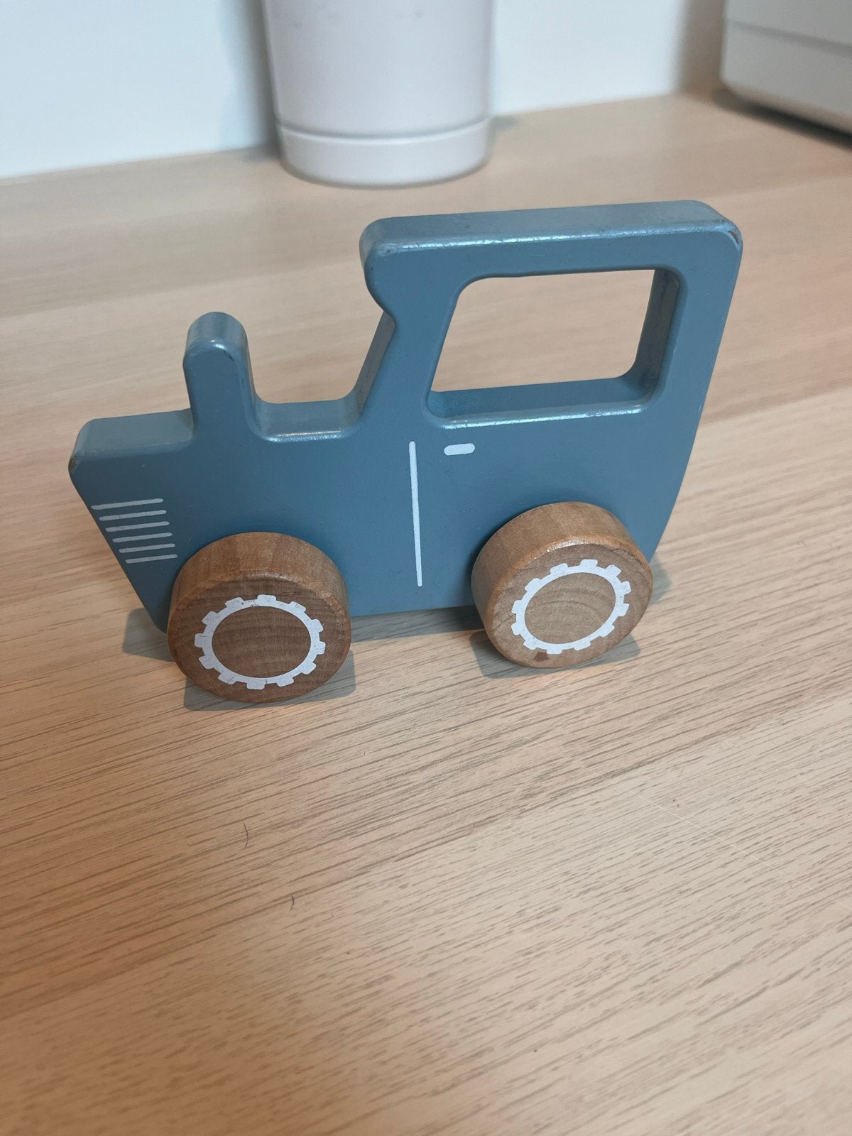 Little Dutch houten tractor met gebruikerssporen, Ophalen of Verzenden, Gebruikt, Duw- of Trekspeelgoed