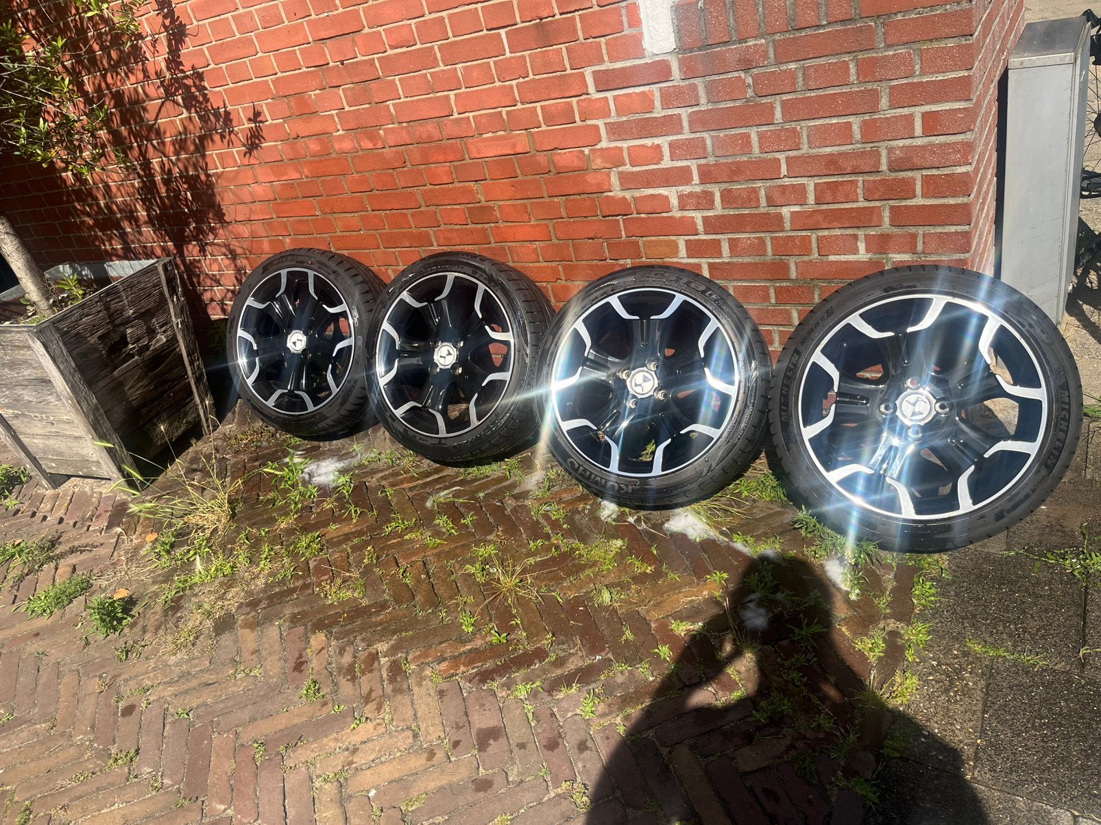 Ds3 sport velgen 17 inch met goede banden, Auto-onderdelen, Banden en Velgen, Ophalen, 17 inch, Zomerbanden, 225 mm