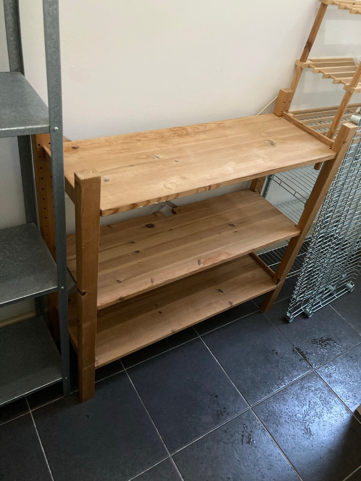 Houten opbergrek met 3 planken, Ophalen, Gebruikt