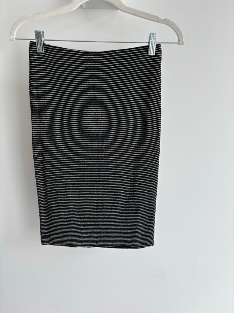 Lange gestreepte rok zwart wit, Kleding | Dames, Rokken, Zwart, Ophalen of Verzenden, Maat 36 (S), Gedragen