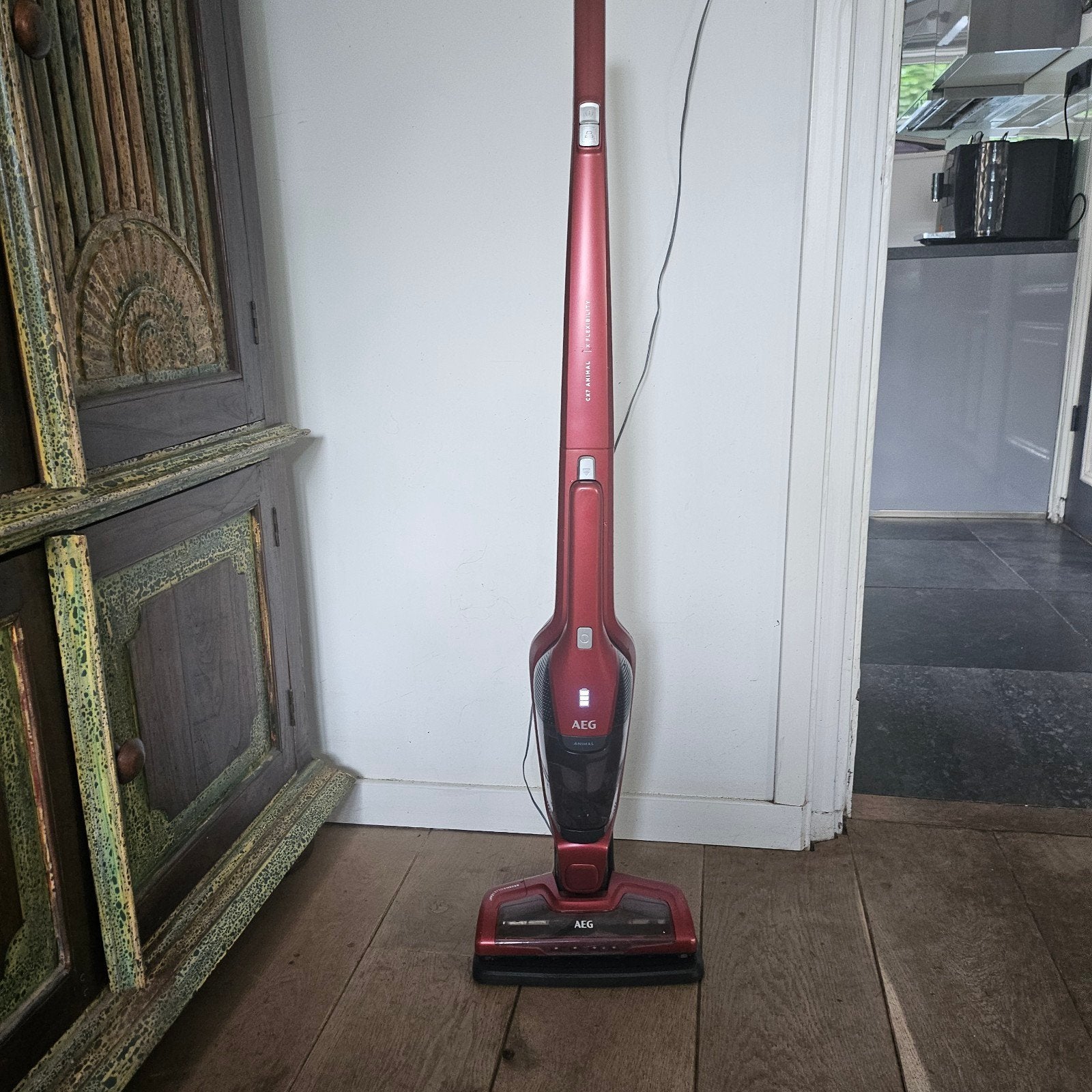 AEG CX7 Animal draadloze steelstofzuiger/kruimeldief, Ophalen, Draadloos, Zo goed als nieuw, AEG