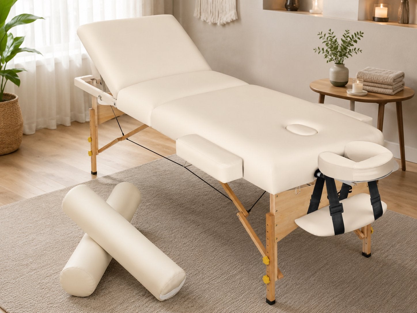 Nieuwe TecTake complete 3-delige opvouwbare massagetafel, Ophalen, Nieuw, Massagetafel