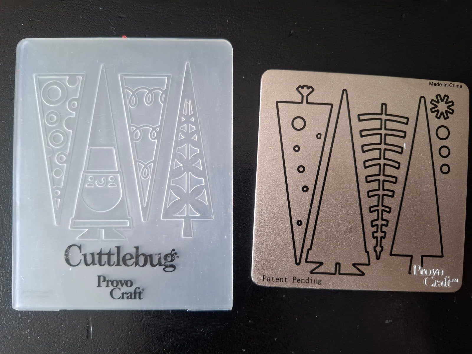 Cuttlebug cut & emboss, kerstbomen, Ophalen of Verzenden, Zo goed als nieuw, Overige thema's, Overige typen