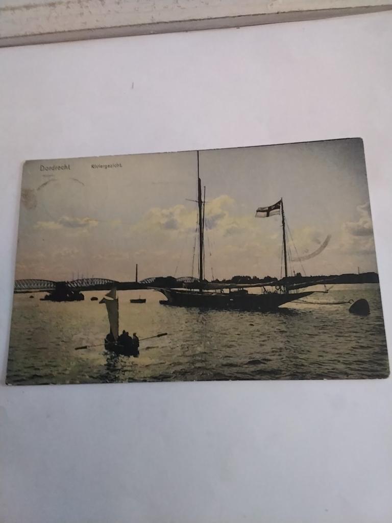 DORDRECHT. RIVIERGEZICHT. 1906, Ophalen of Verzenden, Voor 1920, Zuid-Holland