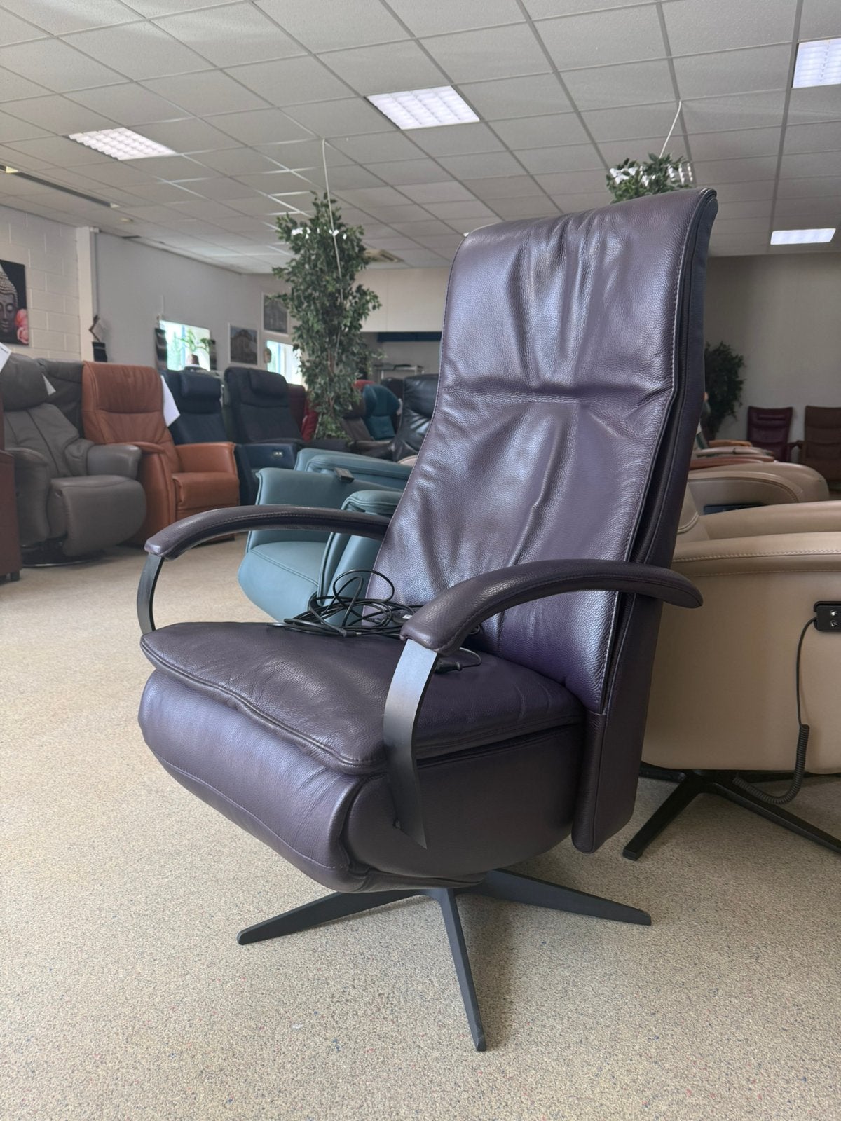 Gealux relax stoel relaxfauteuil kantel functie leer / accu, Ruim 100 fauteuils  gratis bezorging regio Utrecht, Minder dan 75 cm