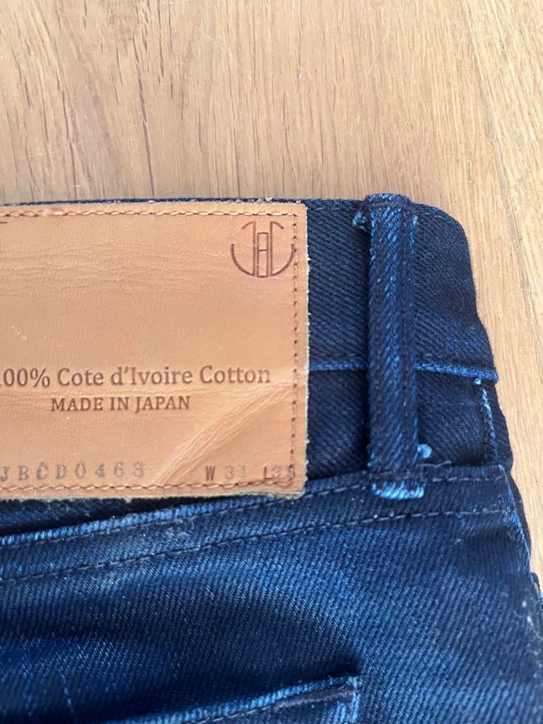 Tenue de Nimes Raw Denim Jeans - Made in Japan - W31 L34, Verzenden, Gedragen, Blauw, W32 (confectie 46) of kleiner