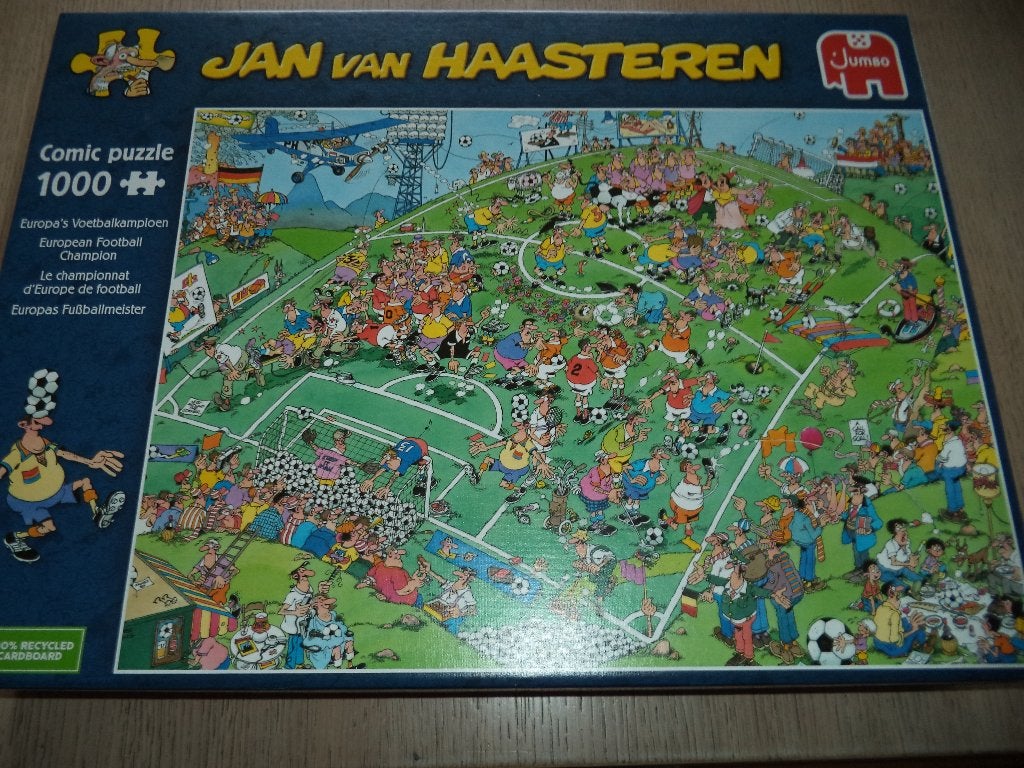 Voetbal EK legpuzzel 1000 st. compleet, Ophalen, 500 t/m 1500 stukjes, Zo goed als nieuw, Legpuzzel