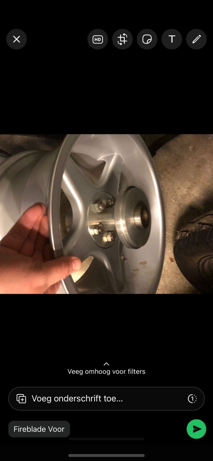 Brede velg voor 300 band, Ophalen