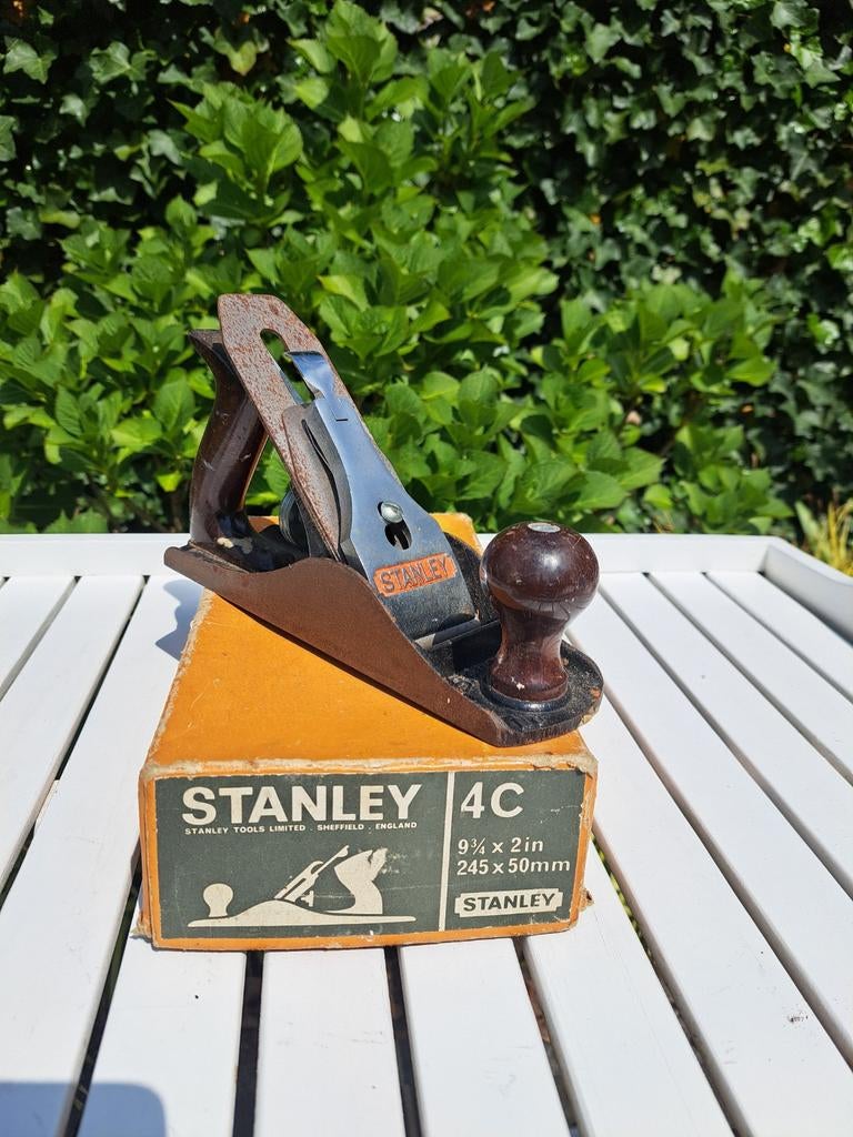 Vintage Stanley Bailey C4 blokschaaf met originele doos, Ophalen