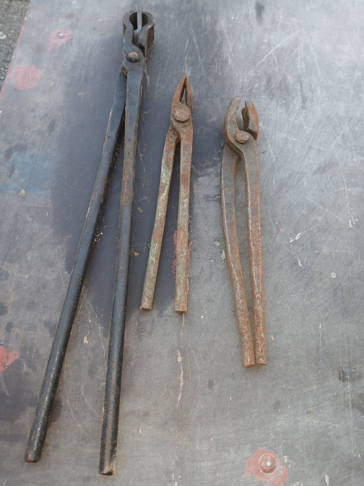 Set van 3 smeedtangen, Antiek en Kunst, Ophalen of Verzenden
