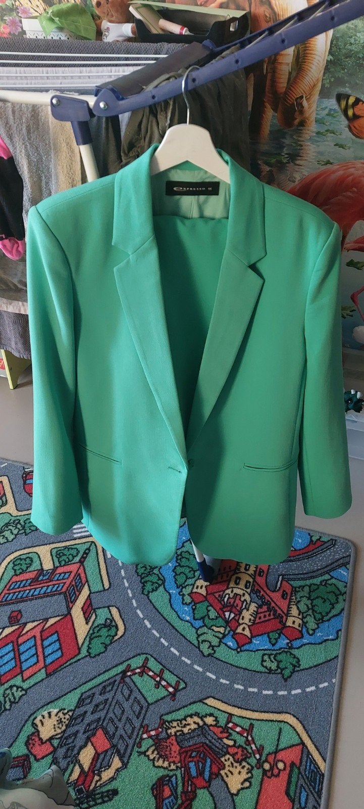 Expresso Groen Blazer en Broek Set - Maat 44 M, Expresso, Maat 42/44 (L), Ophalen of Verzenden, Zo goed als nieuw