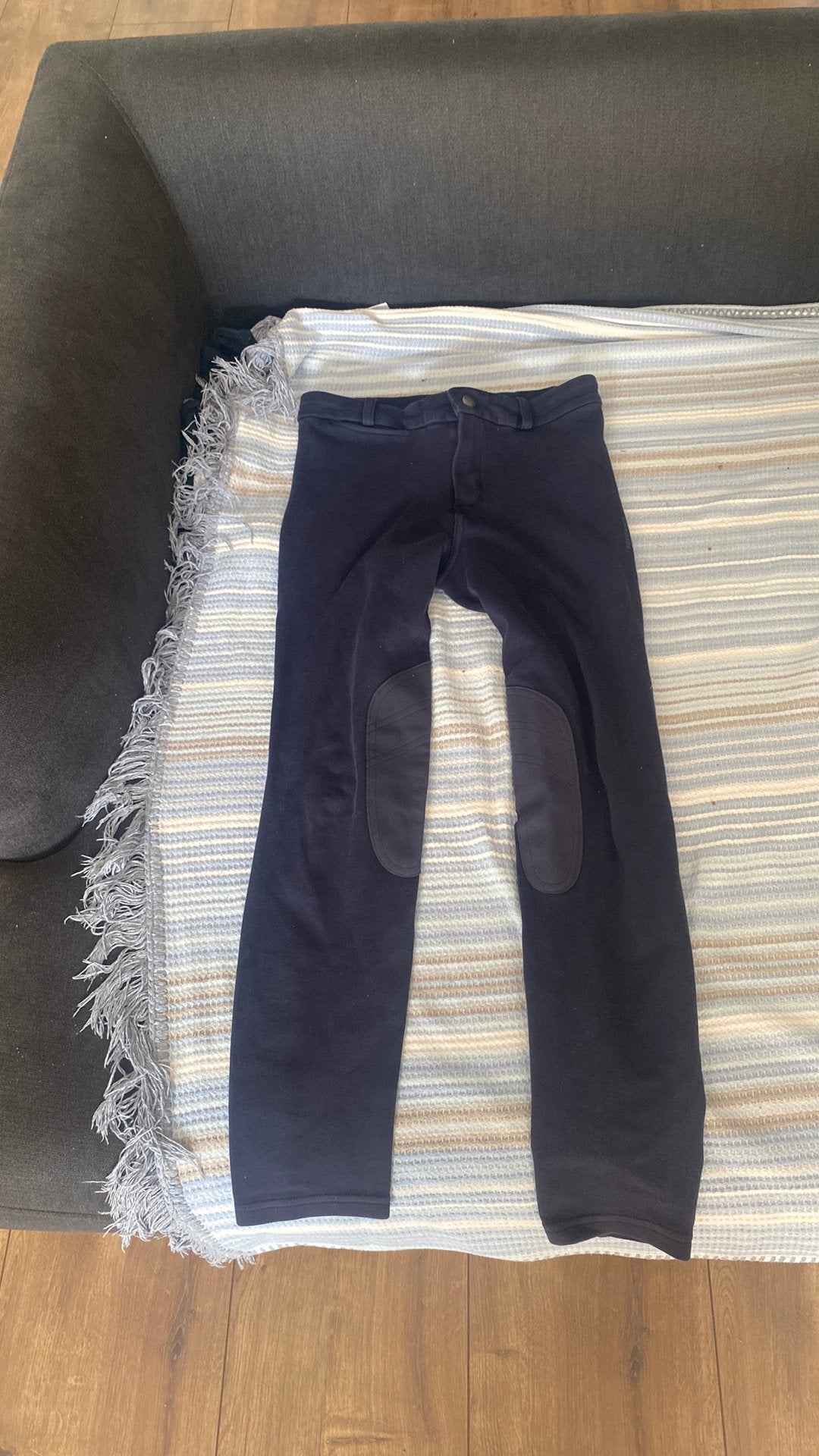 paardrij broek voor meisjes van 9/10, Dieren en Toebehoren, Paardrijkleding, Ophalen, Blauw, Gebruikt, Kinderen