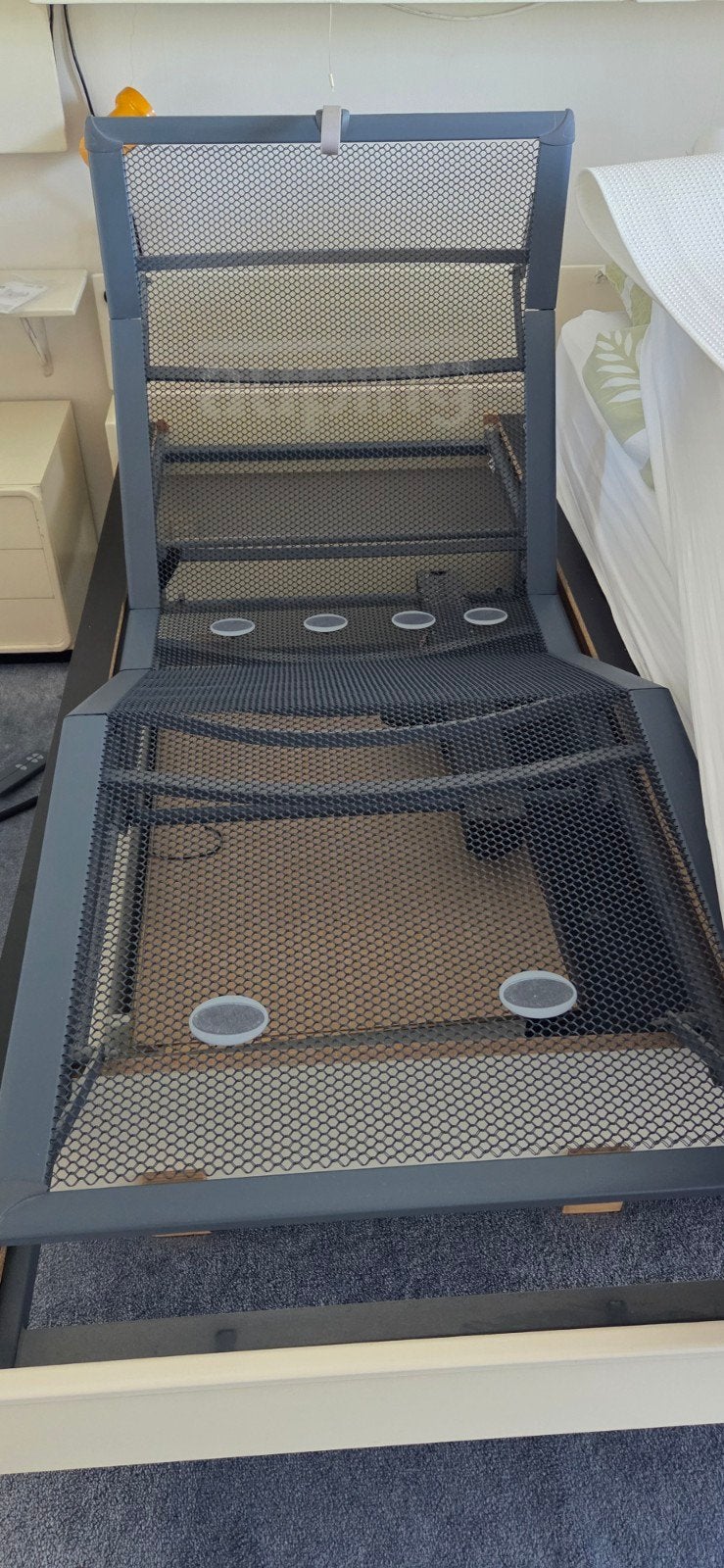 2 Auping Type 79 elektrisch Verstelbare bedbodems, Ophalen, 90 cm, Eenpersoons, 200 cm