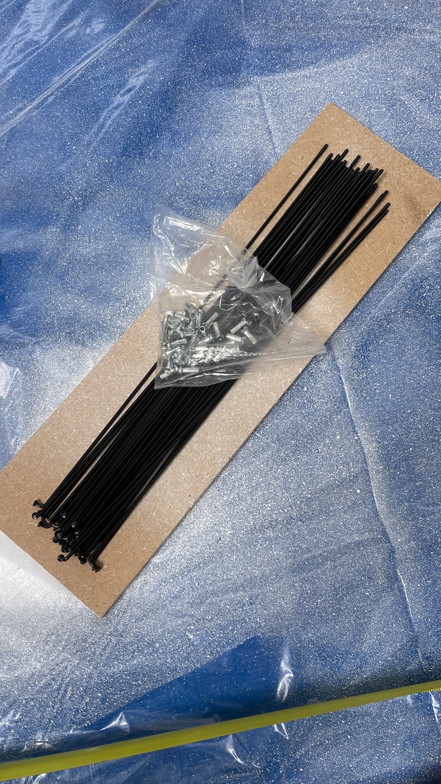 Fietsspaken Zwart 290mm met Nippels (36 stuks), Mountainbike, Ophalen, Wiel, Nieuw