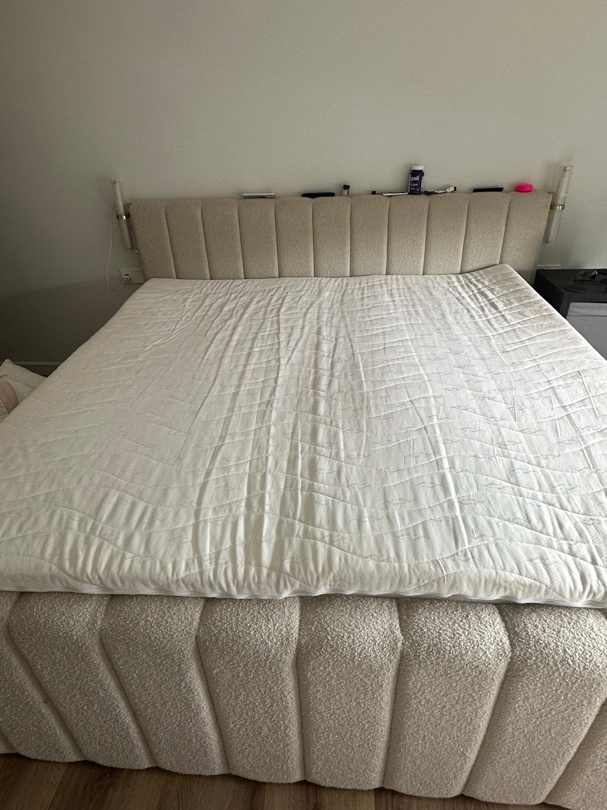 Topper 200x200, Huis en Inrichting, Slaapkamer | Matrassen en Bedbodems, Ophalen, Gebruikt, Tweepersoons, Overige maten