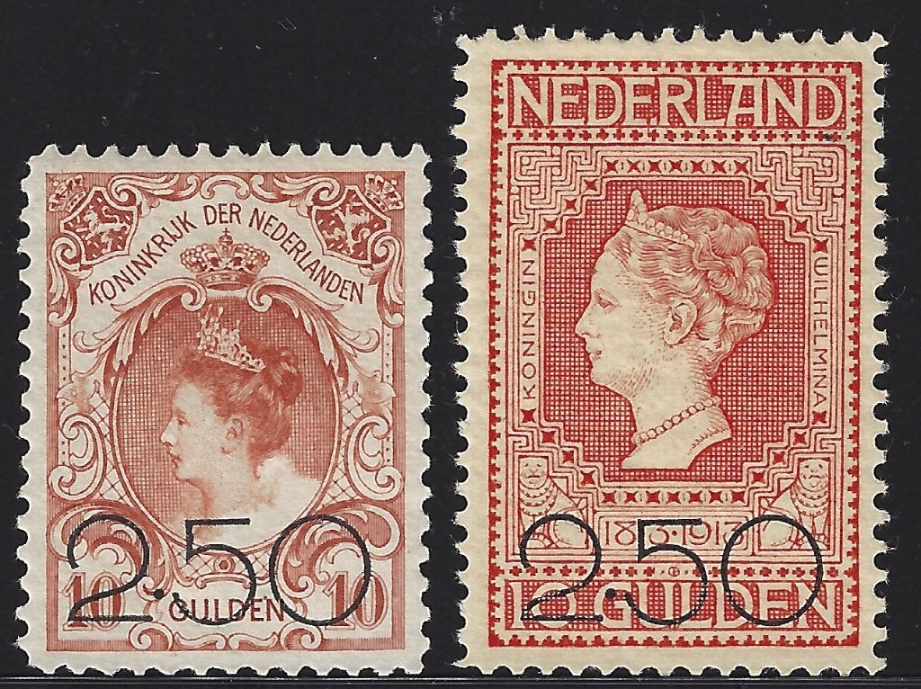 NVPH 104 - 105 ong Opruimingsuitgifte 1920 Nederland p/stuk, Postzegels en Munten, Ophalen of Verzenden, T/m 1940, Postfris