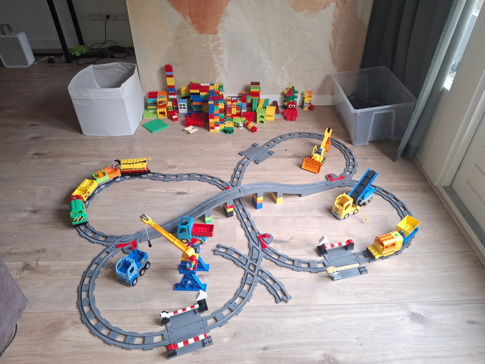 grote Duplo set en XXL treinbaan, Gebruikt, Overige typen, Ophalen of Verzenden, Duplo