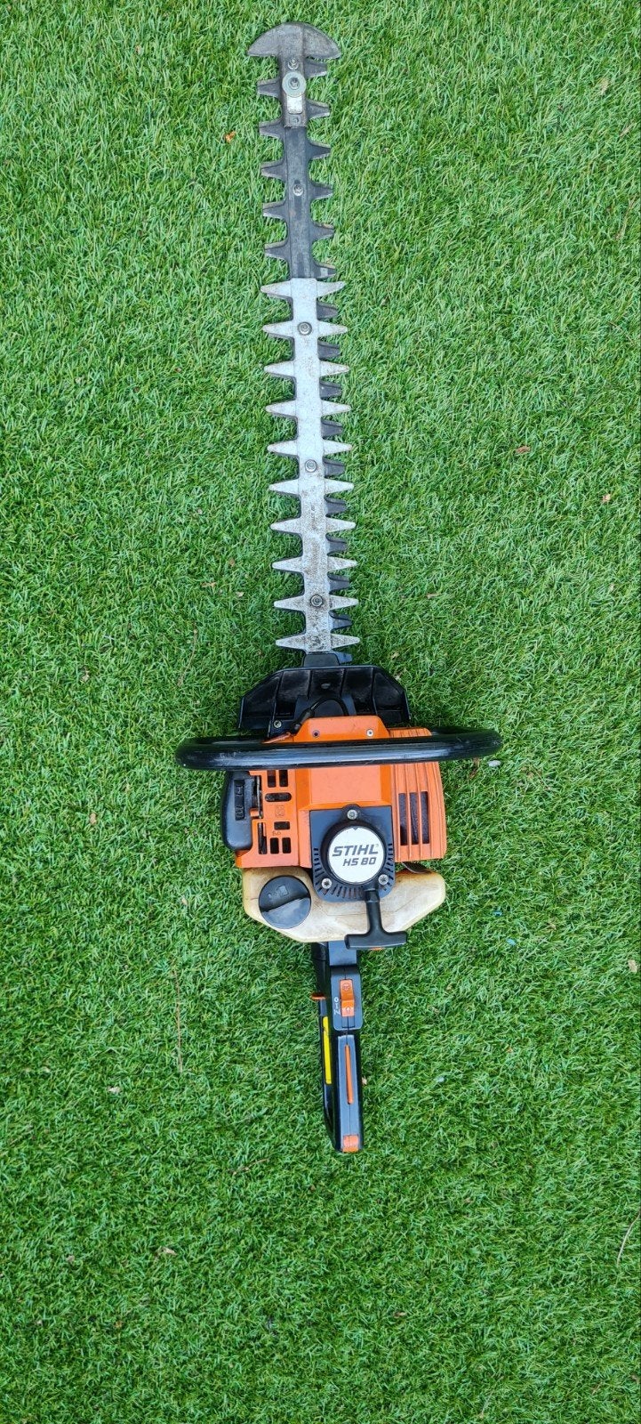 Stihl HS 80 Heggenschaar - Benzine, Tuin en Terras, Heggenscharen, Ophalen, Gebruikt, Benzine, Stihl