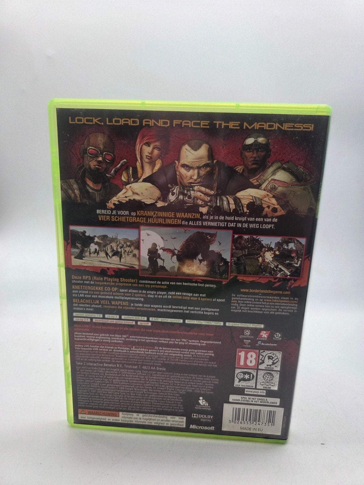 Borderlands Xbox 360 - Actie RPG met Co-op, Gebruikt, Vanaf 18 jaar, Ophalen of Verzenden, Support@2kgames.com