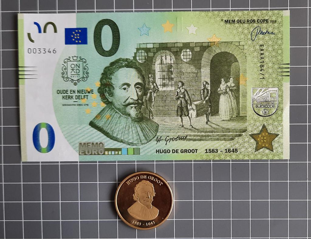 0 Eurobiljet en herinneringsmunt, Postzegels en Munten, Bankbiljetten | Nederland, Verzenden, Euro's, Los biljet