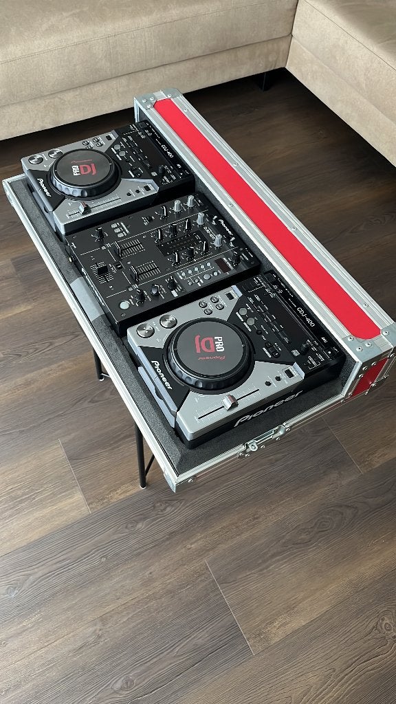 Pioneer DJ-set met 2x CDJ-400 spelers en 1x DJM-400 mixer, Ophalen, Gebruikt, Dj-set, Pioneer