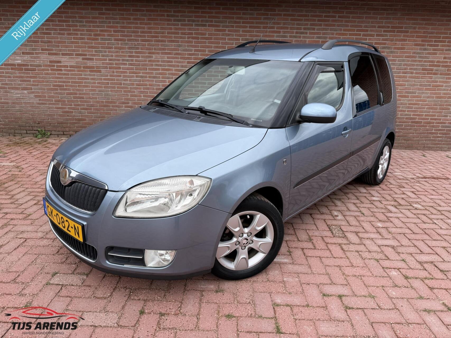 Skoda Roomster 1.2 Style|AIRCO|ELEK PAKKET|OH HISTORIE, Auto's, Voorwielaandrijving, Gebruikt, Zwart, Blauw