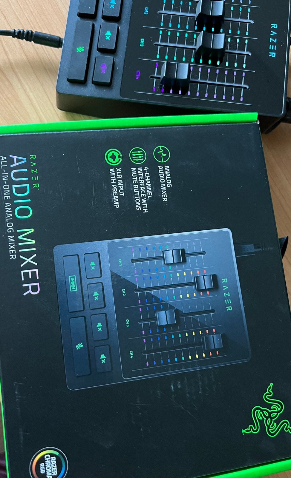 Razer audio mixer | audio interface voor gaming & streaming, Ophalen of Verzenden, Nieuw, Minder dan 5 kanalen, Microfooningang