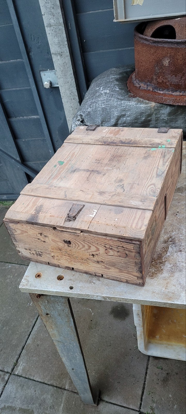 Duitse wo2 patronenkast 88 te koop, Ophalen of Verzenden, Landmacht, Duitsland, Kist of Geocache