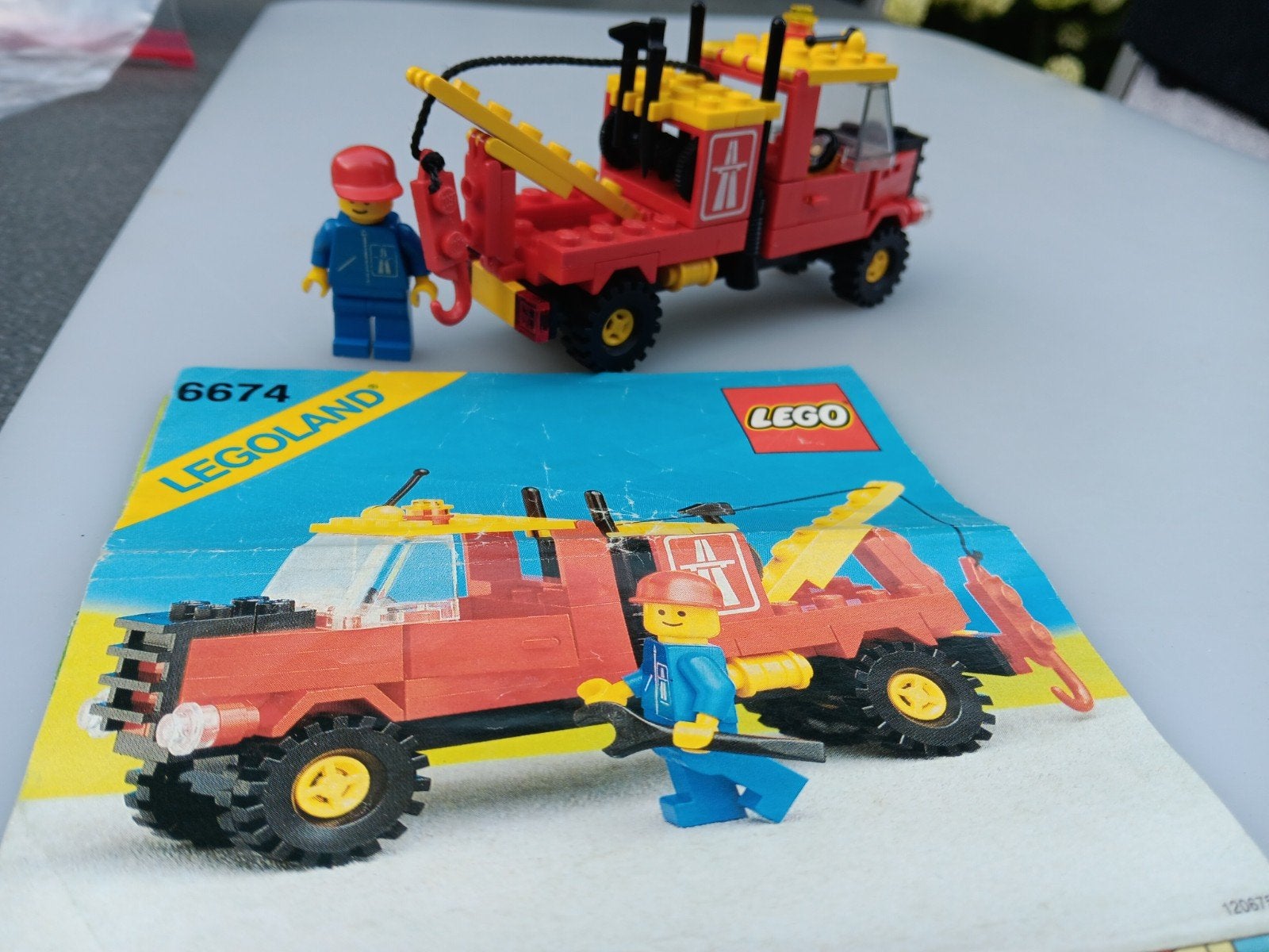 Lego Legoland 6674 Takelwagen met minifiguur, Compleet, Gebruikt, Lego, Ophalen of Verzenden