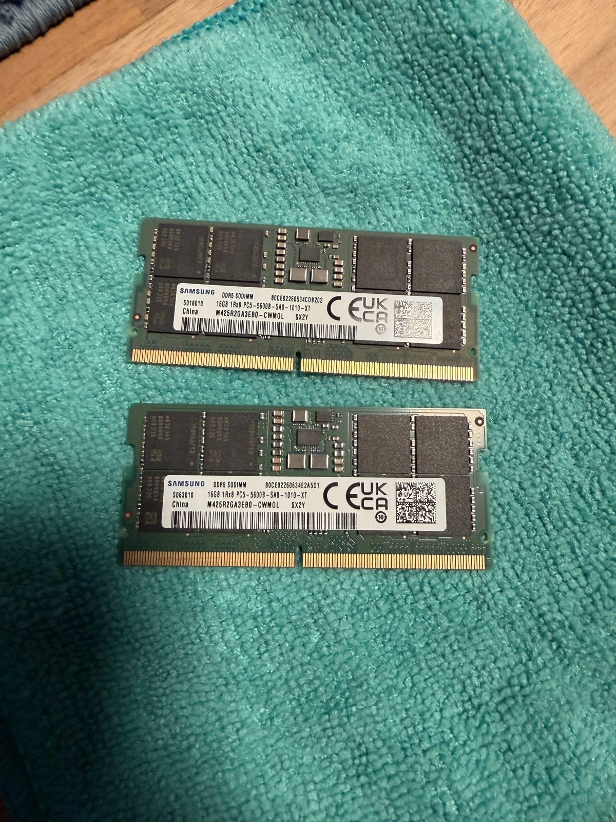 Samsung DDR5 SODIMM 32GB RAM laptop geheugen, Computers en Software, RAM geheugen, Ophalen of Verzenden, Zo goed als nieuw, DDR5