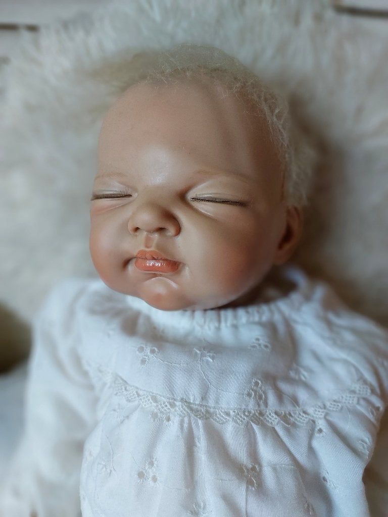 lieve ashton drake slapende baby pop, Ophalen of Verzenden, Gebruikt, Pop