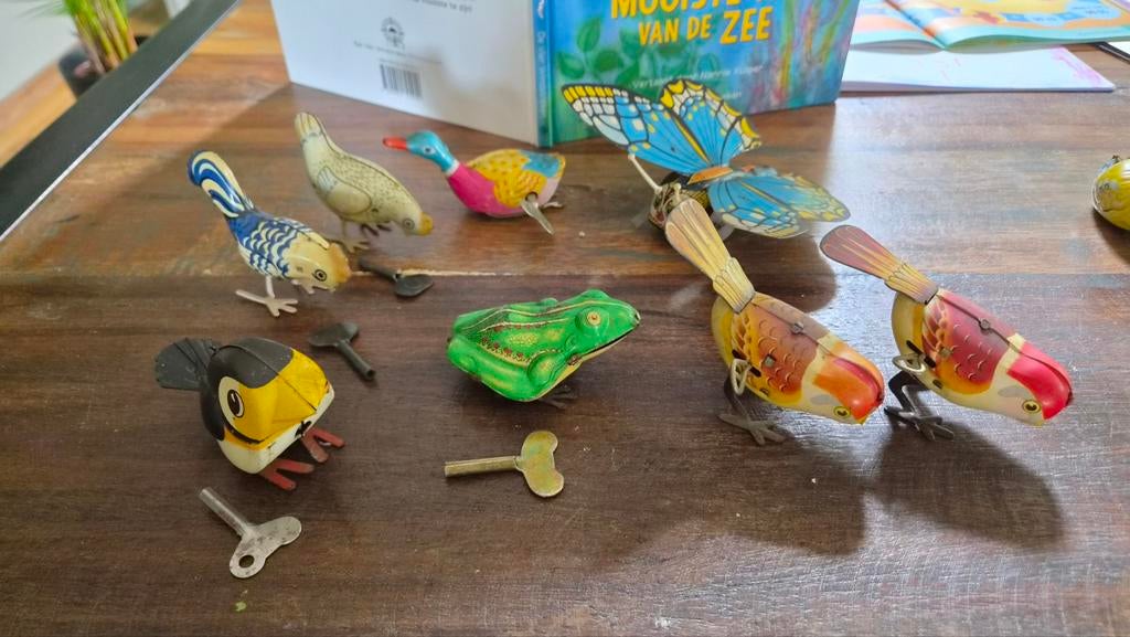 Vintage Opwind Speelgoed Collectie - Blikken Dieren, Antiek en Kunst, Antiek | Speelgoed, Ophalen of Verzenden