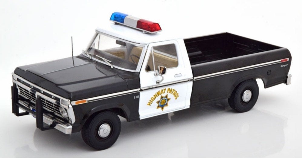 ford F100 Police highway patrol 1975 modelauto 1:18, Ophalen of Verzenden, Nieuw, Auto, Overige merken