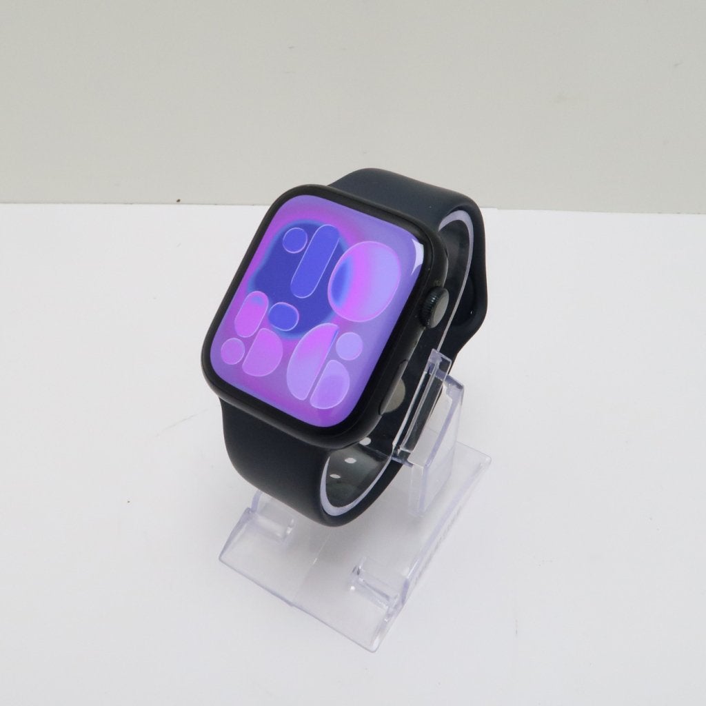 Apple Watch Series 9 45mm GPS Midnight | in Prima Staat, Sieraden, Tassen en Uiterlijk, Apple, Zo goed als nieuw, Support@apple.com