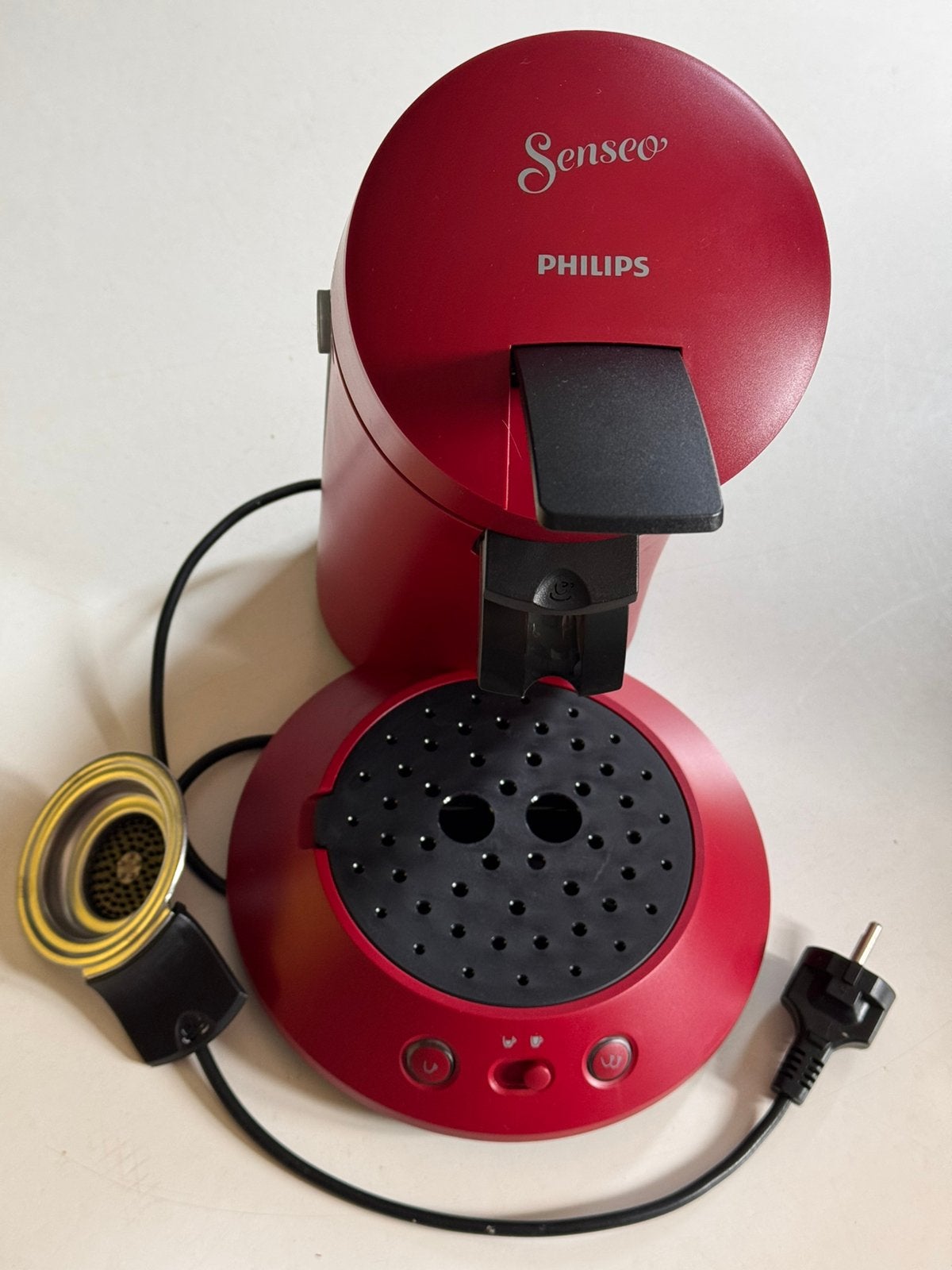 Philips Senseo rood, Ophalen of Verzenden, Zo goed als nieuw, Koffiemachine