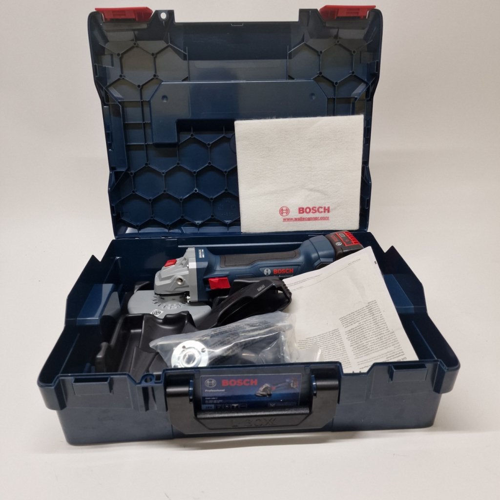 Bosch GWS 18V-7 18V haakse slijper in L-Box | Nieuw, Doe-het-zelf en Verbouw, Gereedschap | Zaagmachines, Bosch, Nieuw, Support@bosch.com