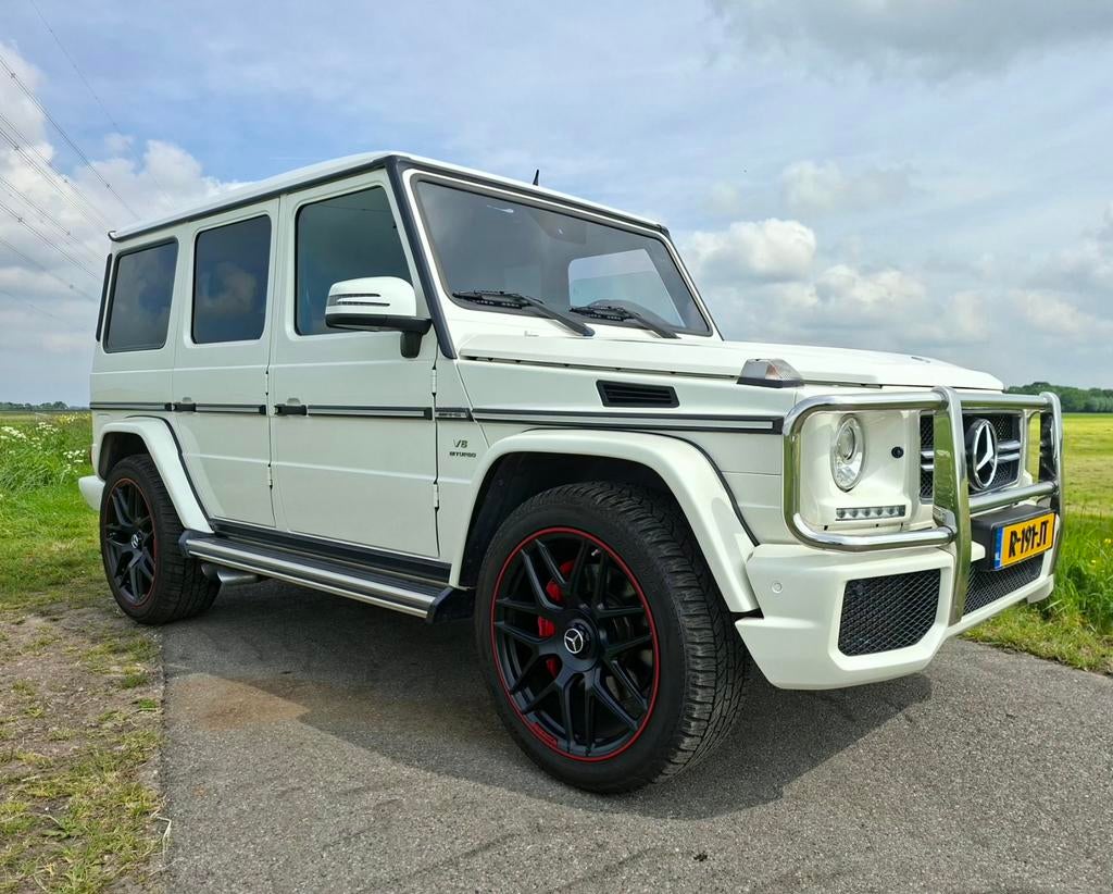 G-klasse G63AMG 2014 Wit/Rood/Zwart, Automaat, 5461 cc, 572 pk, Wit