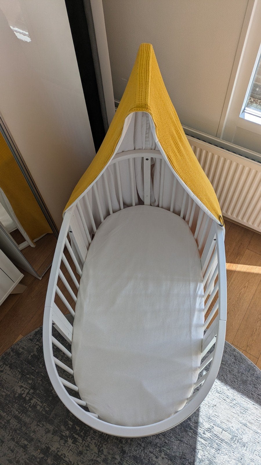 Stokke Sleepi V2 mét matras en hemeltje, Ophalen, Ledikant