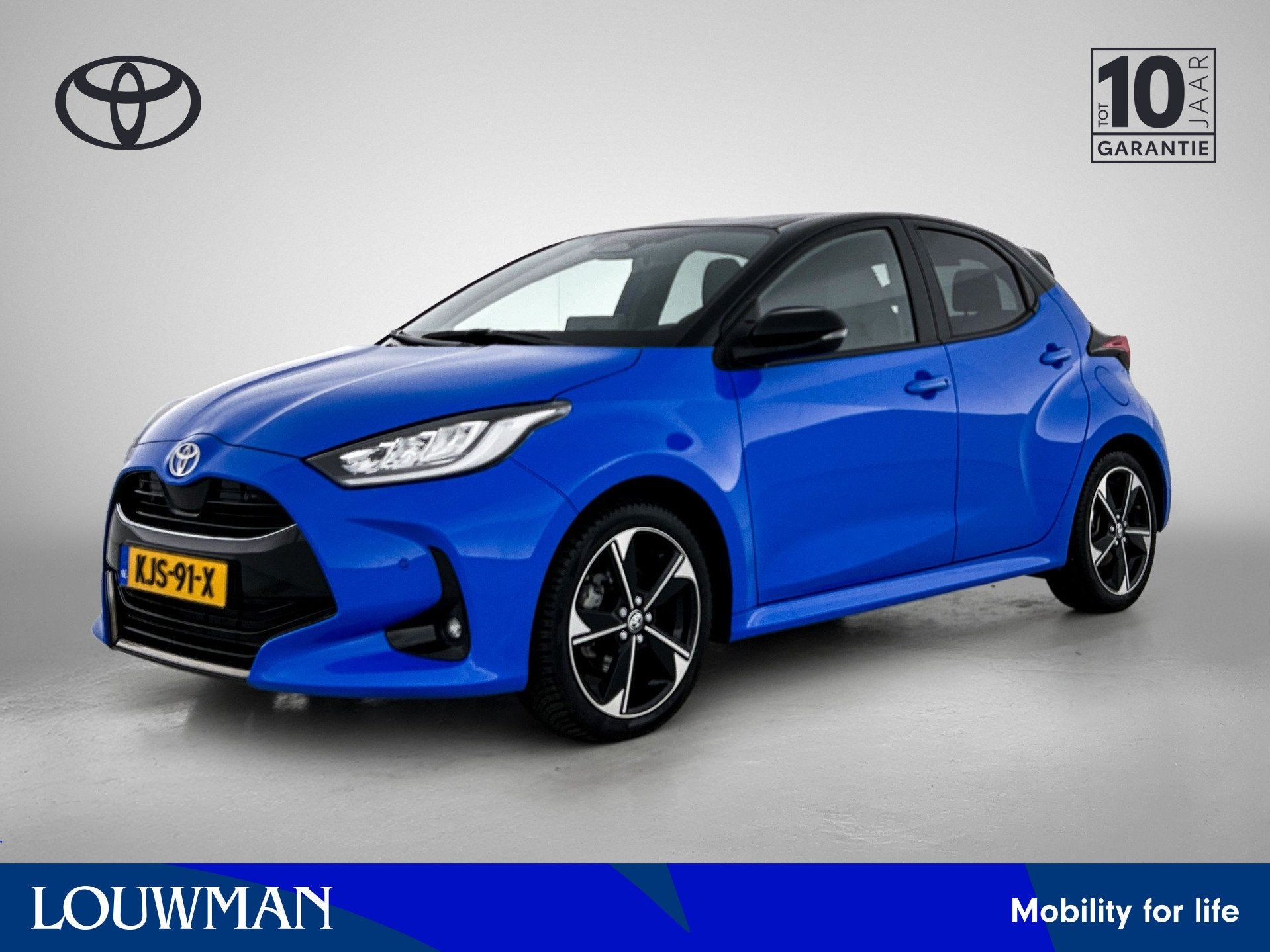 Toyota Yaris 1.5 Hybrid 130 Launch Edition | JBL | Head-Up D, 12 maanden, 450 kg, Gebruikt, Blauw