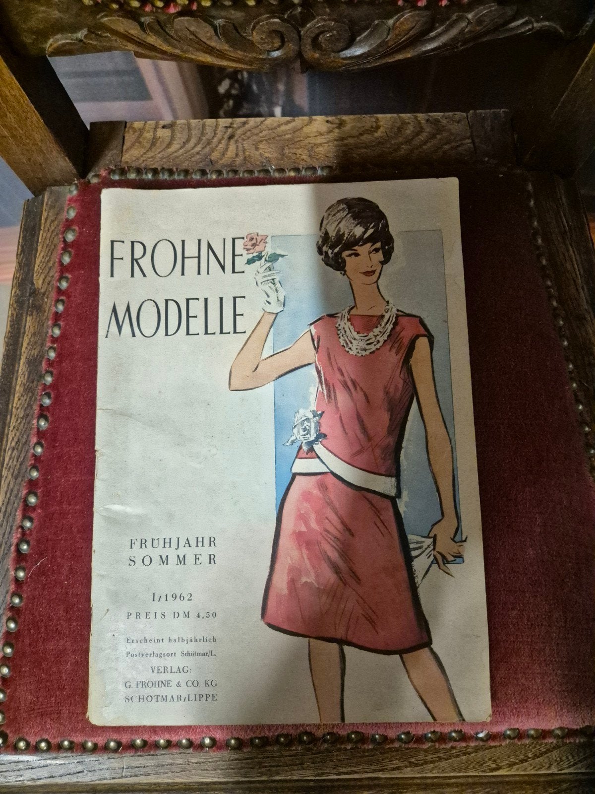 Vintage Frohne Modelle Patroonboek - Lente/Zomer 1962, Overige merken, Vrouw, Ophalen of Verzenden, Overige typen